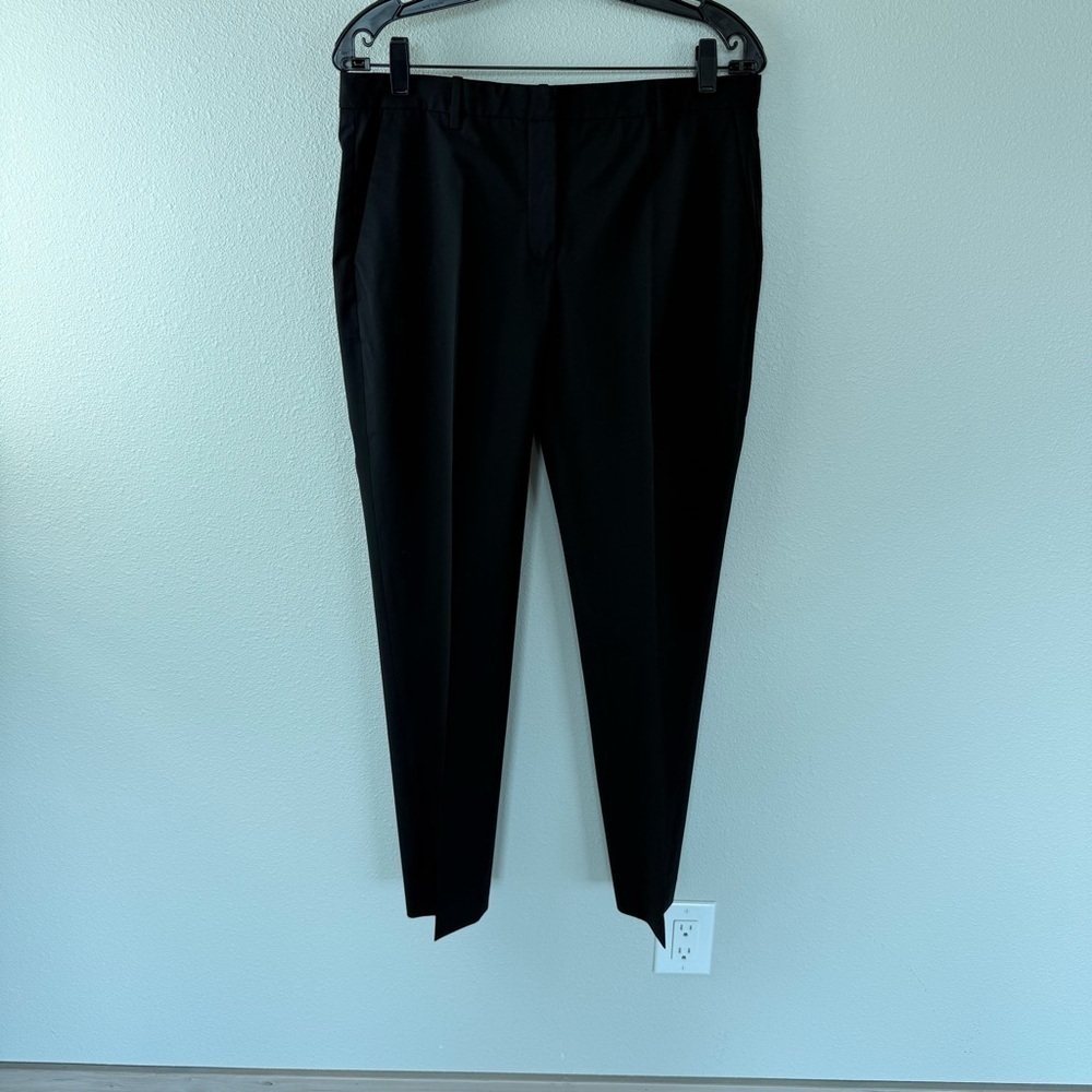 Theory Tailored Trouser Pant Travel Wool Black Business Casual Women’s 8 - Picture 3 of 11